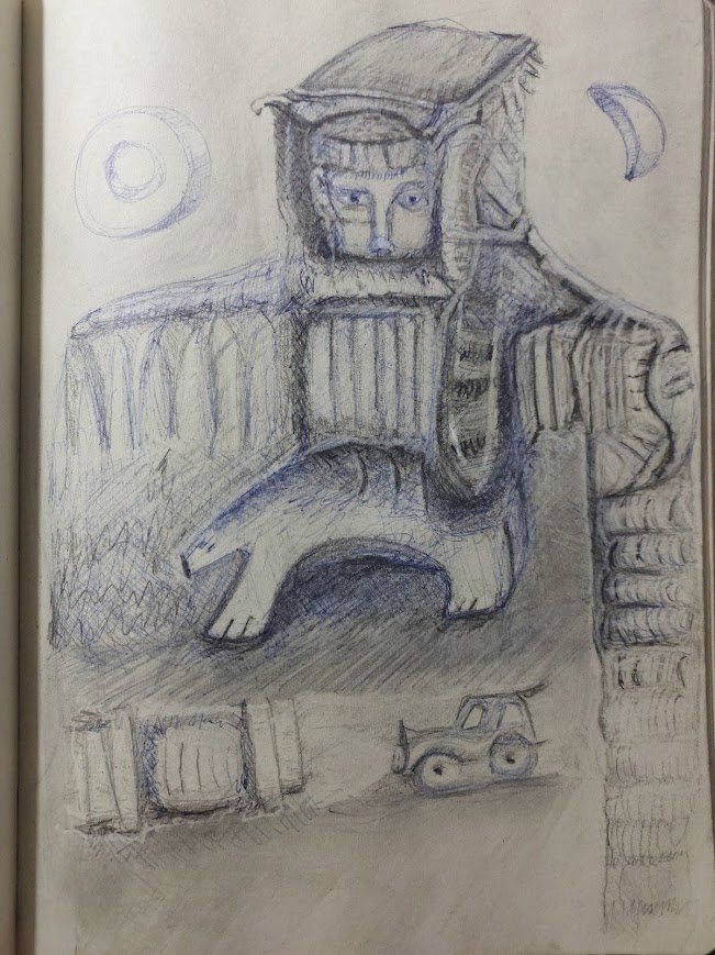 Drawing on Paper by Ines Grimaux