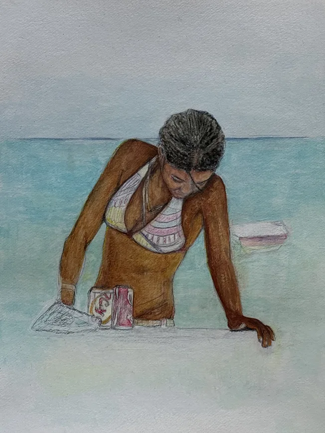 Study XIII - Painting on Paper by Ines Grimaux (2026)