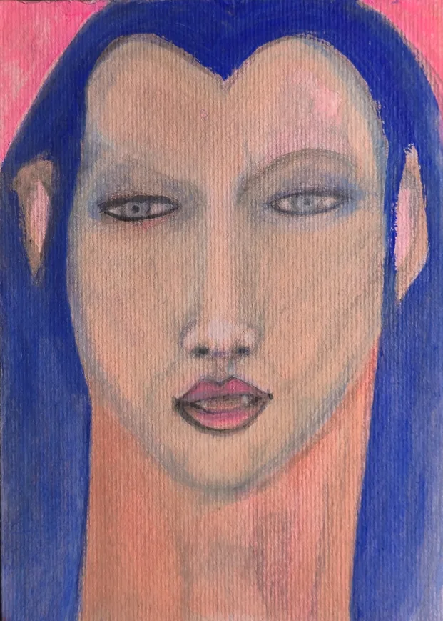 Study XV - Painting on Paper by Ines Grimaux (2026)