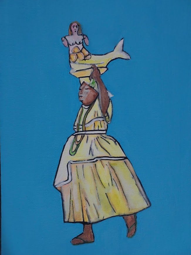 Study XVIII - Painting on Paper by Ines Grimaux