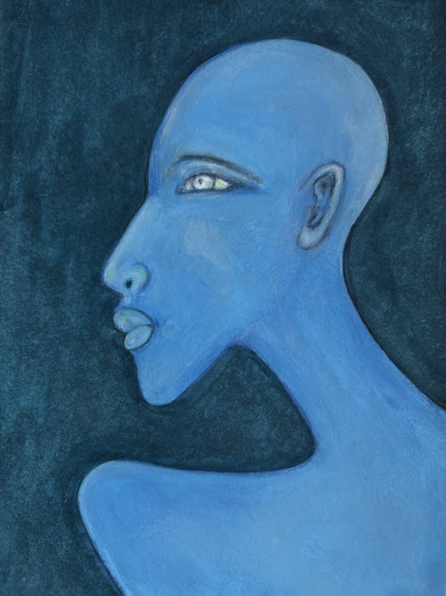 Study XXII - Painting on Paper by Ines Grimaux