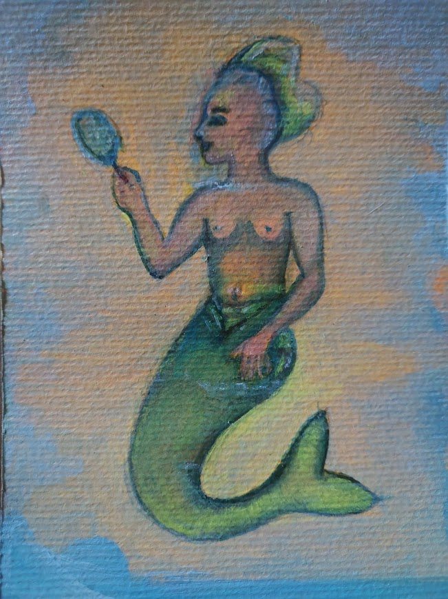 Study XXV - Painting on Paper by Ines Grimaux